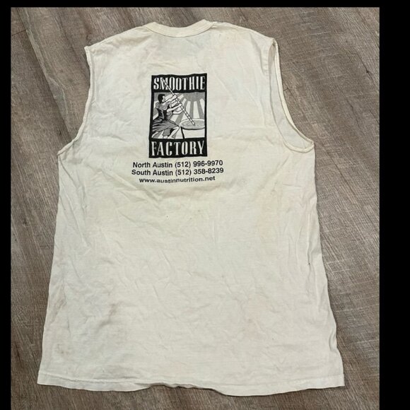 Vintage 90s Muscle/Smoothie Promo Cut off Shirt - Picture 5 of 7